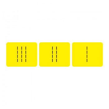 Тактильные наклейки «Окончание поручней» (набор из 3 шт.), ДС94